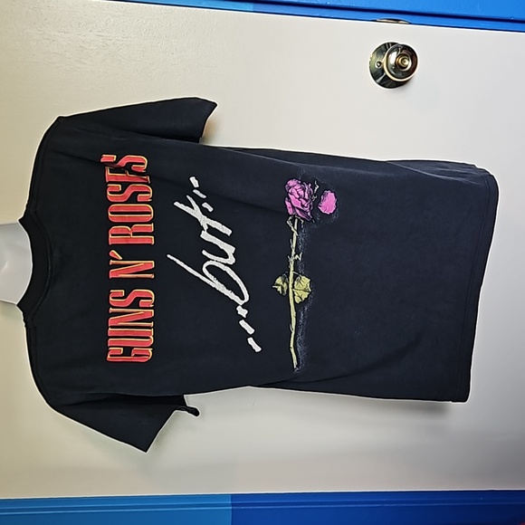 Guns & Roses "Used To Love Her LIES" Rare Vintage Band Shirt - Picture 3 of 5